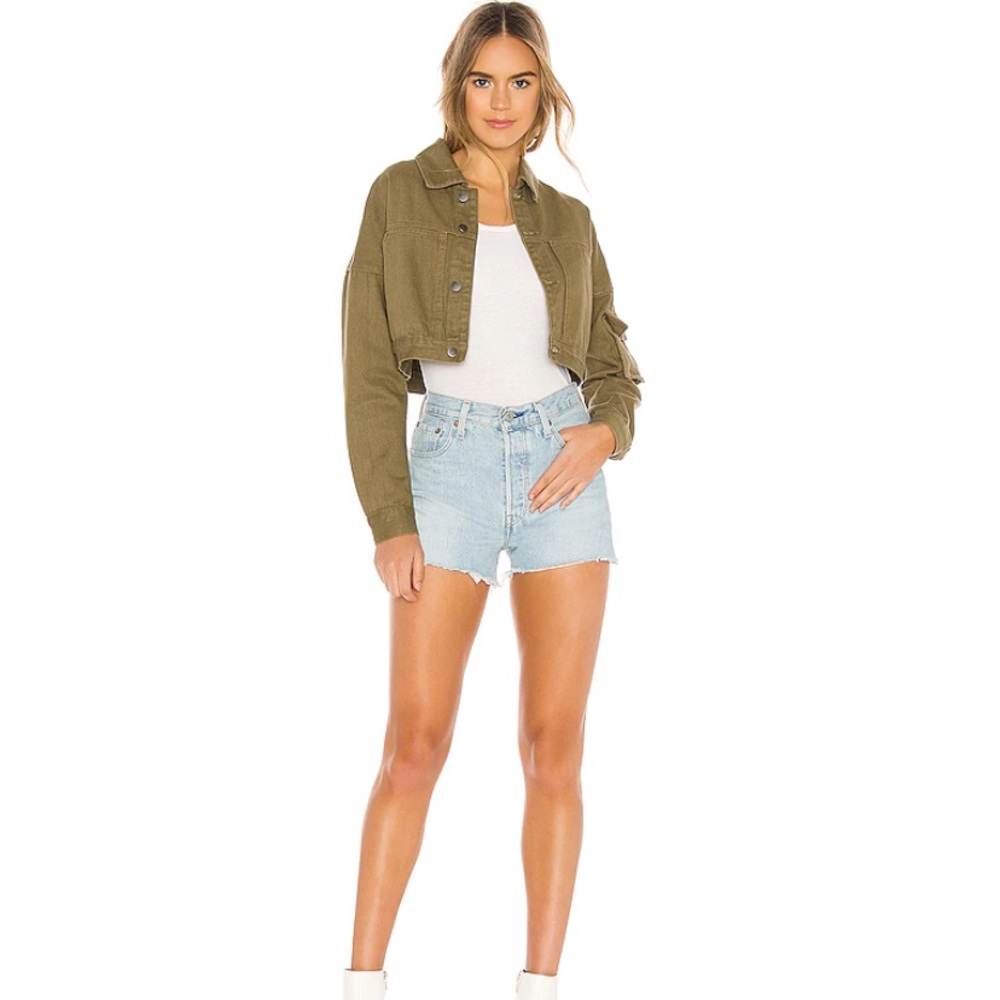 Superdown Vanessa Cropped Denim Jacket